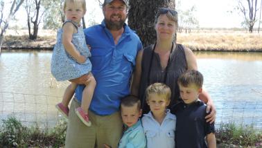 Mark Palfreyman and his family